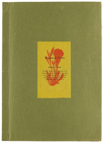 (PEREGRINE PRESS / BOTANICALS.) Evans, Henry. Botanical Prints.